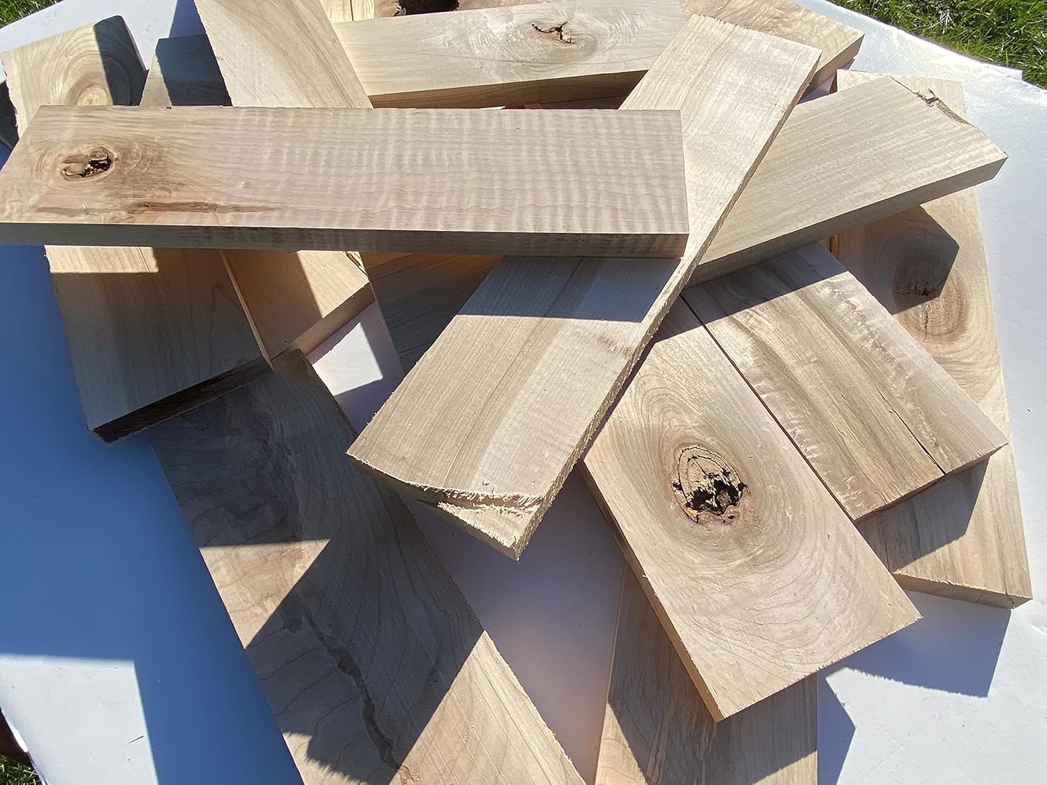 16" Long Scrap Box of Thicker Boards, All Maple