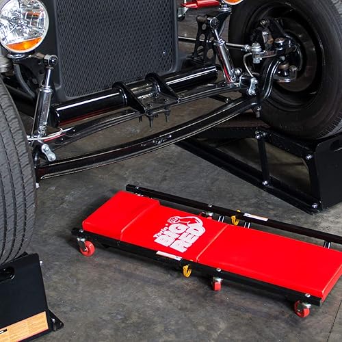 Miniatura 6 de BIG RED T82040 Torin - Combo de piso de carretilla hidráulica con 2 soportes de gato y enredadera de taller, capacidad de 2 toneladas (4,000