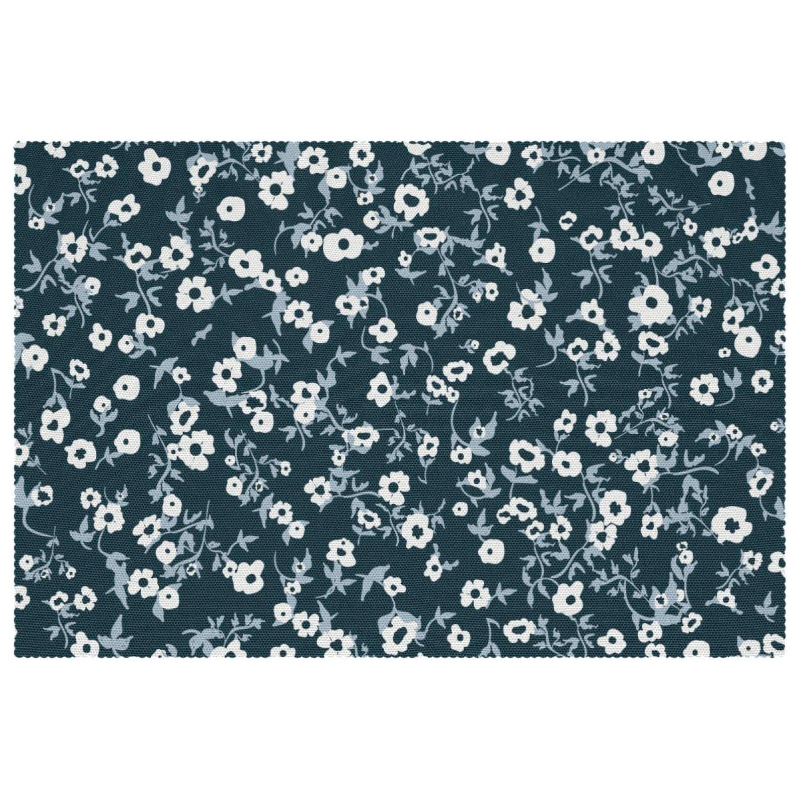 Set de table lavable lot de 4 en tissu Oxford résistant à la chaleur motif floral de cuisine