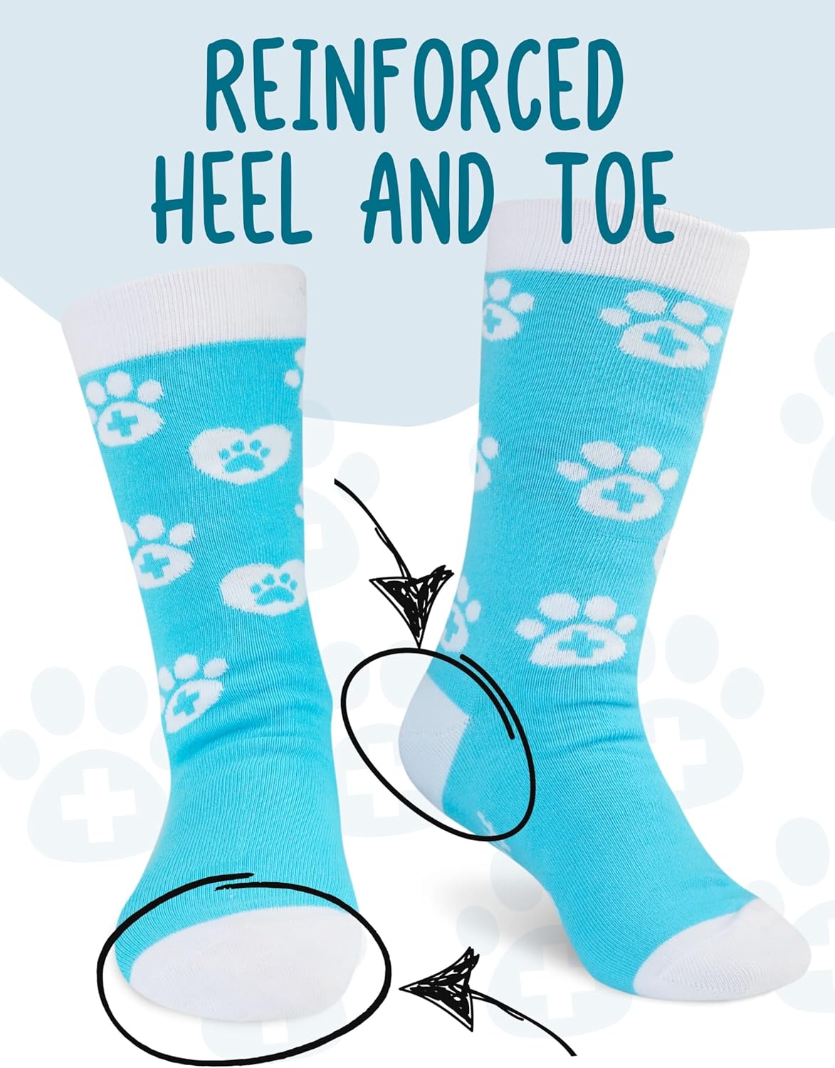 InnoBeta Vet Tech Veterinarian Gifts Socks for Women Men - Unisex - Image 3