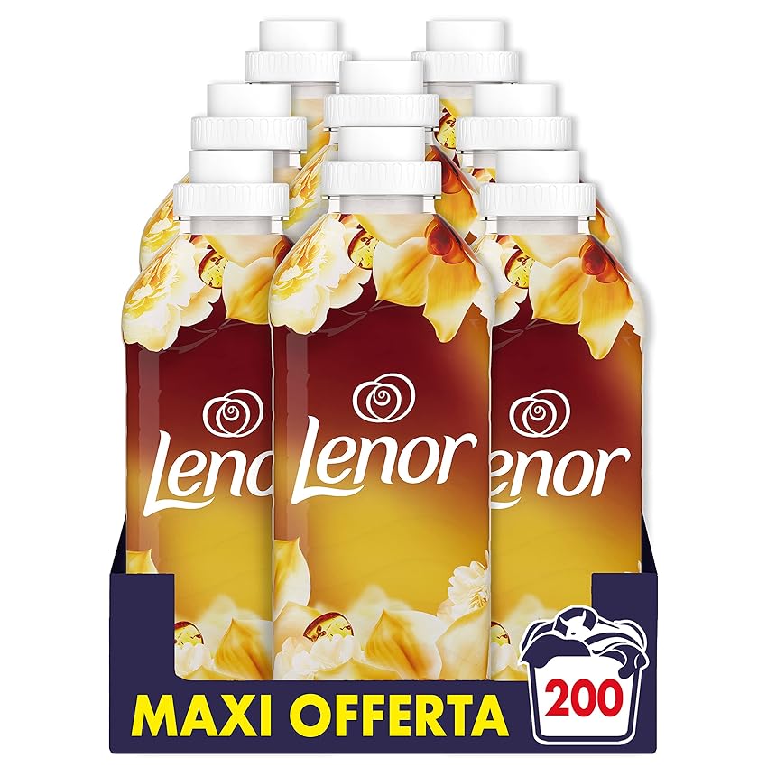 Immagine del prodotto Lenor Ammorbidente Lavatrice Concentrato, Oro E Fiori Di Vaniglia, Freschezza Di Lunga Durata E Morbidezza Di Origine Vegetale, Lenzuola Profumate Fino A 1 Settimana