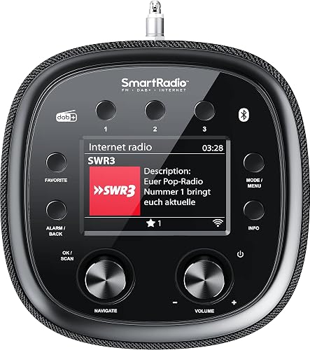 Kenwood CR-ST500S-B Radio Intelligente Design avec écran Couleur TFT 4", Radio Internet WiFi, Dab+, FM, Spotify (HiFi), Deezer, Bluetooth, stéréo RMS 30 W, Caisson de Basses intégré, télécommande - 5
