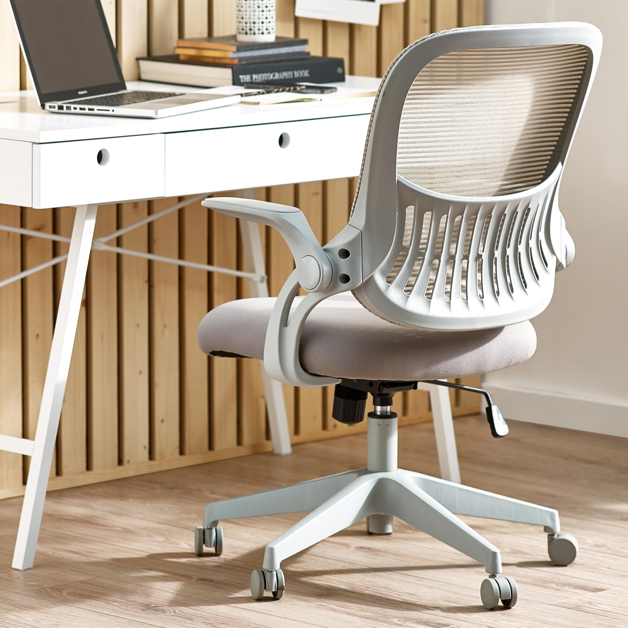 Julian Bowen Juno Office Chair, Engineered Wood, Cherry Ash, 104.5 x 63.5 x 60cm