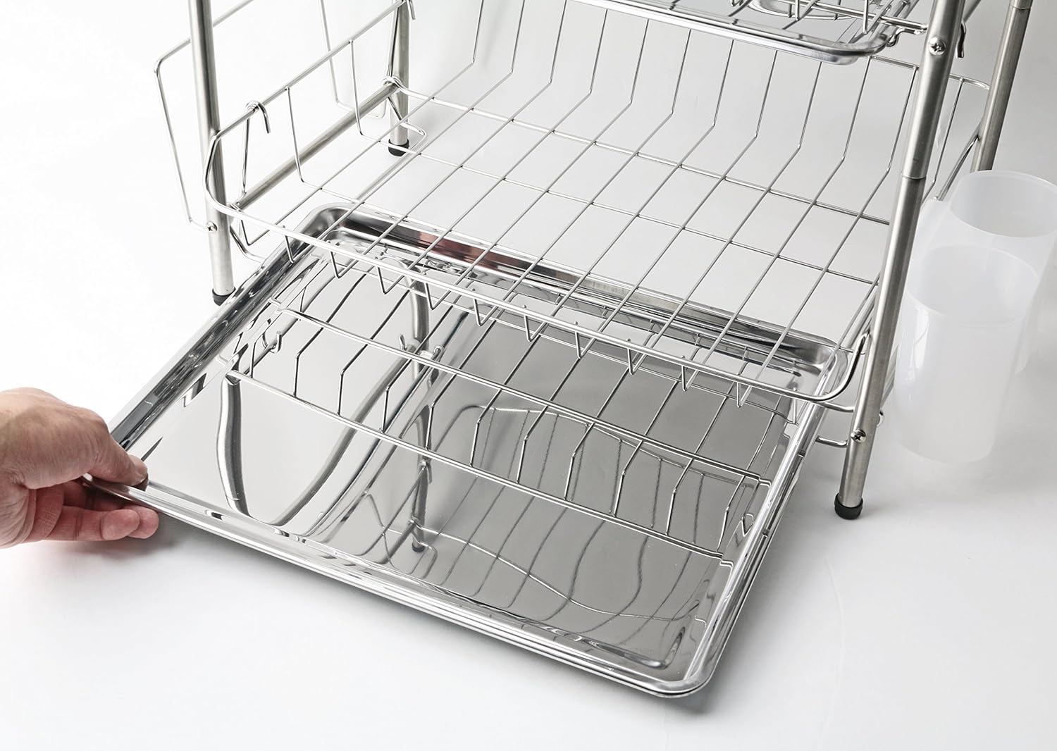 Pearl Metal H-6144 Emble-3-Tier Drainer Basket