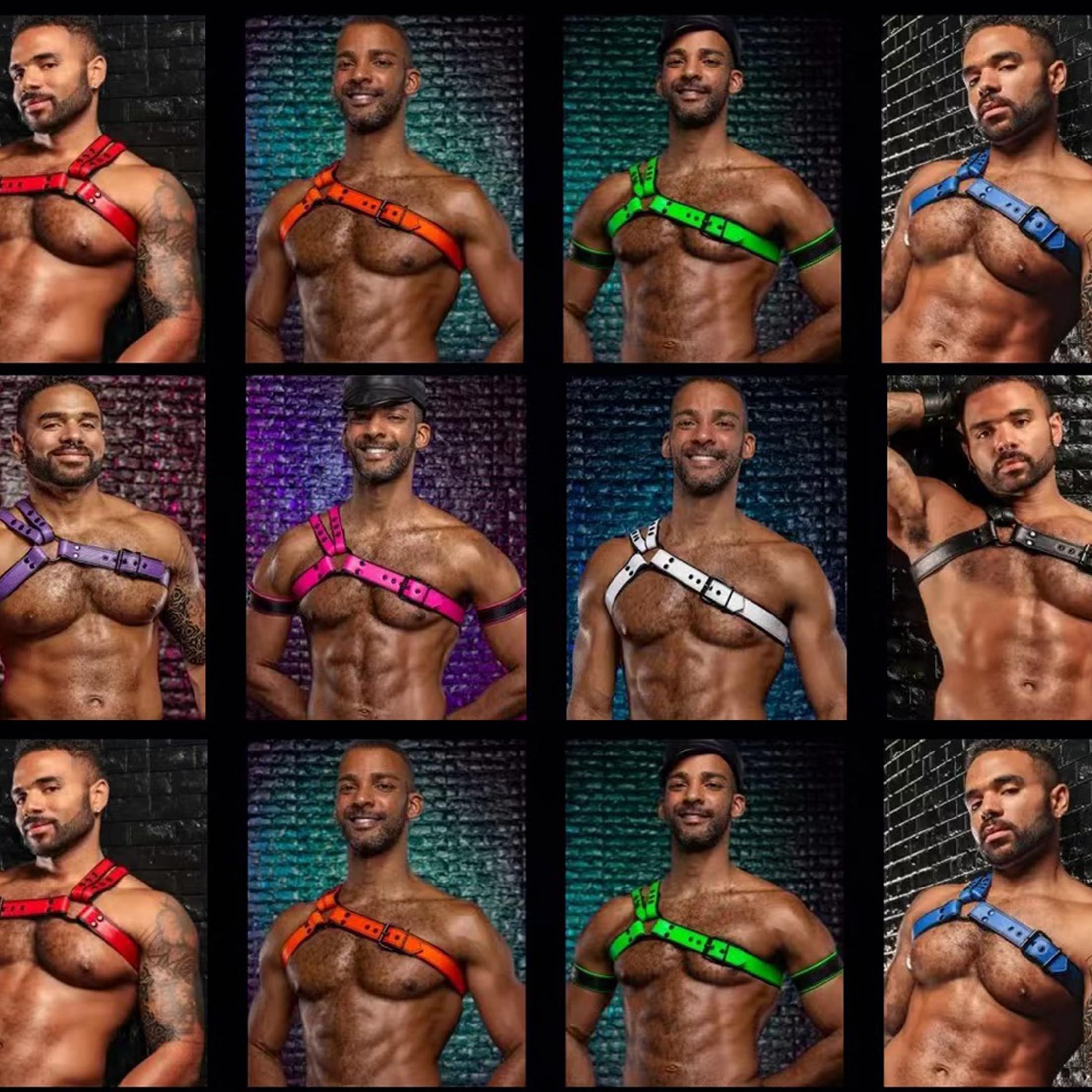 JOCKMAIL Männer Brust Geschirr Leder Harness für Männer Sexy Unterwäsche für Mann Verstellbar Body Brust Brustgurt