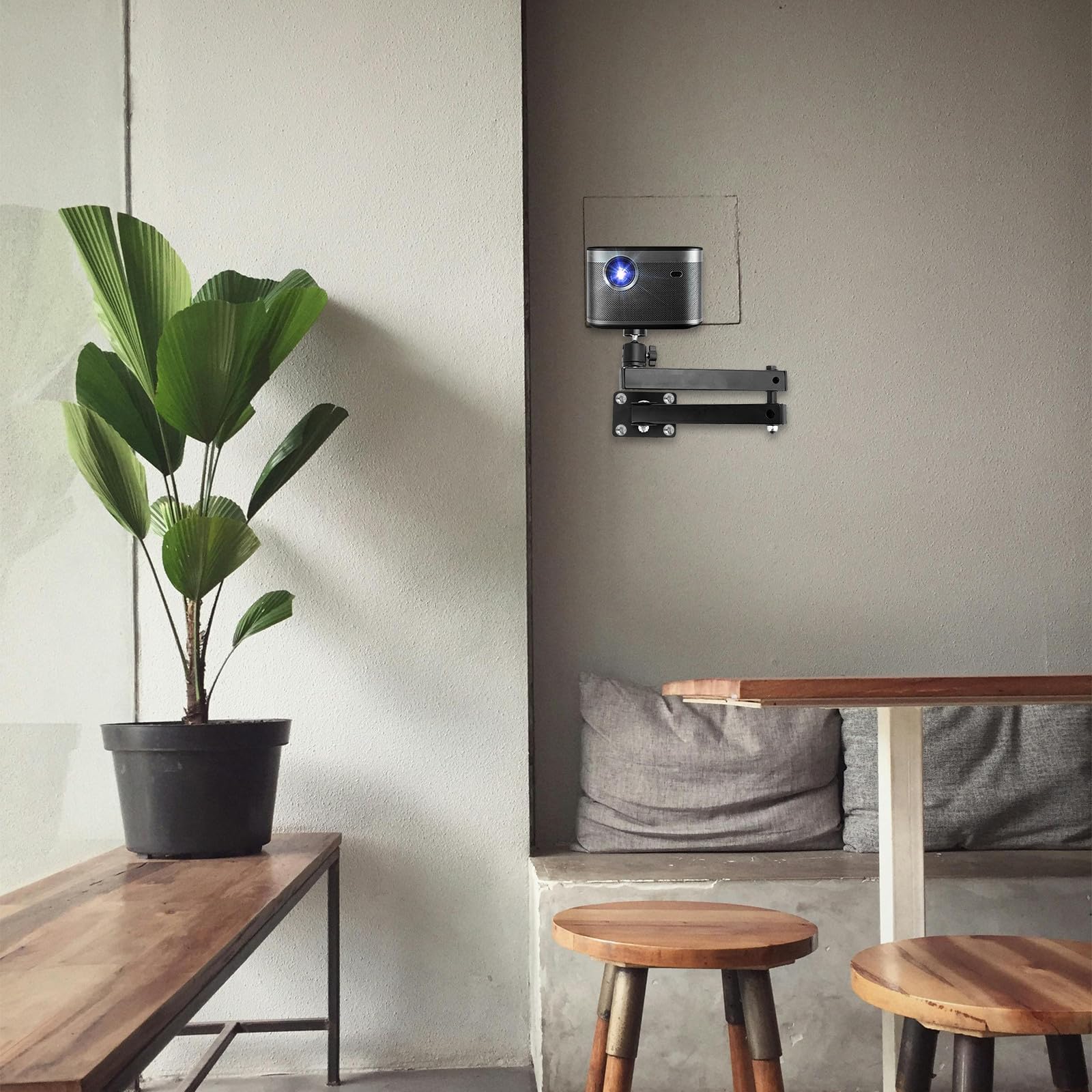 Alipis Supporto per Proiettore a Parete Regolabile Staffa per Router da Parete Stabile e Durevole Mensola Porta Router Wifi per Installazione Semplice e Sicura