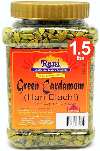 Miniatura 6 de Rani - Cápsulas de cardamomo verde Hari Elachi 7 onzas 705oz  totalmente natural  Vegano  Apto para gluten sin OMG  Producto de la India