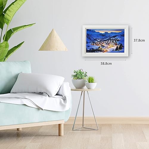 Miniatura 2 de Pintoo Rompecabezas de 1000 piezas para adultos, hermoso atardecer en los Alpes franceses, hermoso rompecabezas de plástico para decoración