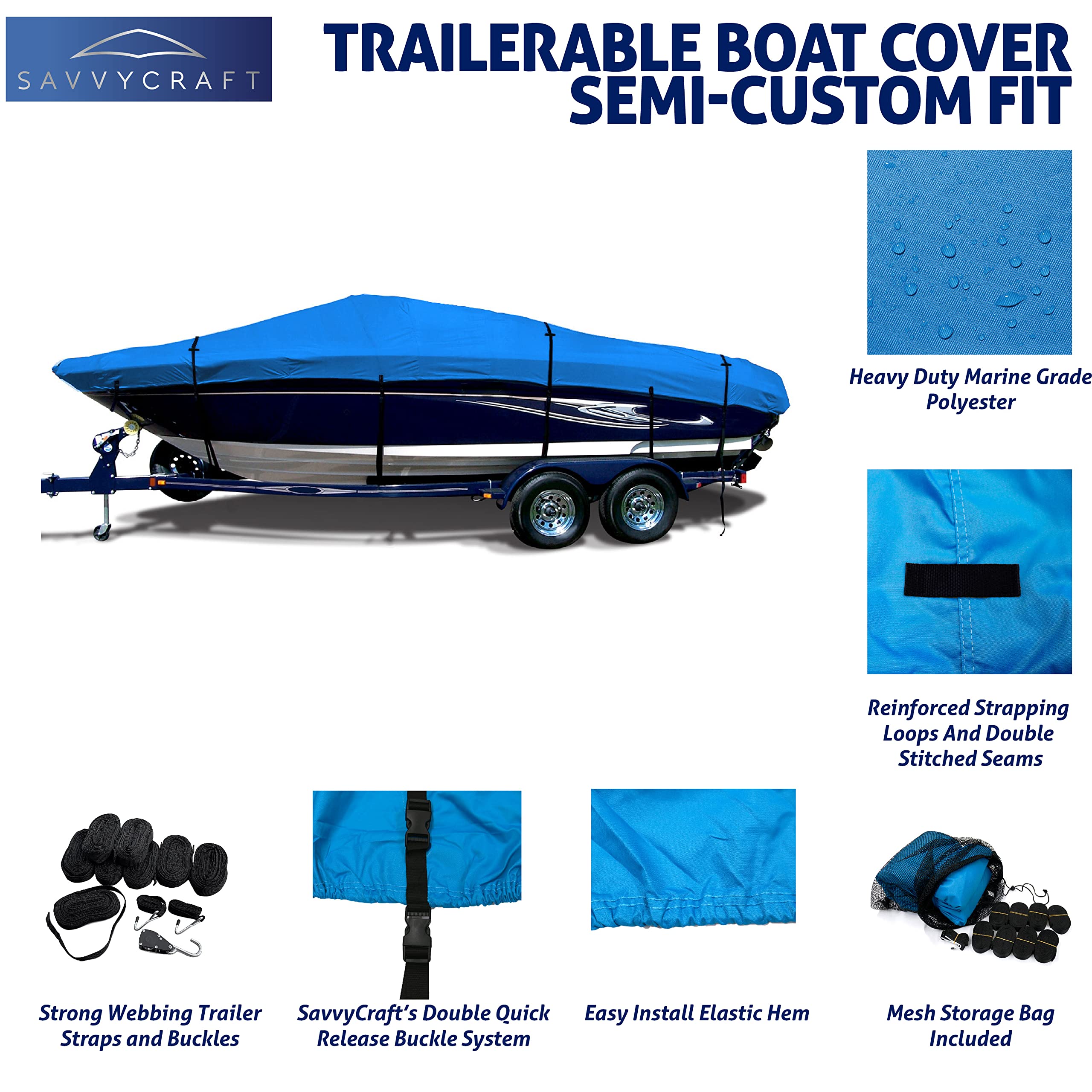 【しましては】 SavvyCraft Custom fit Trailerable Jet ski Cover fits Yamaha WaveRunner XL 1200 1999