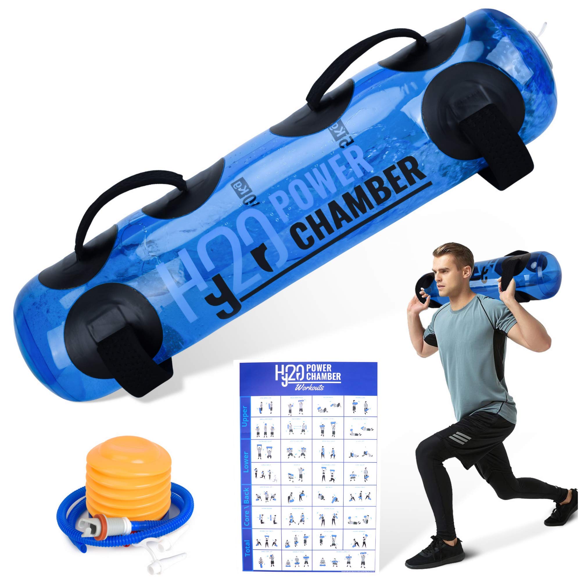 HYDRO POWER CHAMBER Aqua Bag Fitness Sandbag with Water, Adjustable