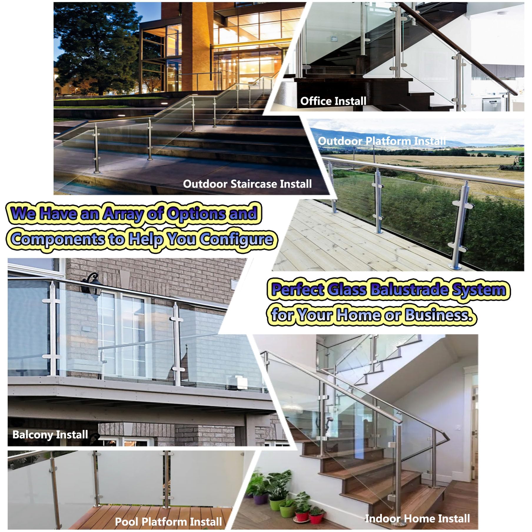 Ringhiera Per Scale Acciaio Inossidabile Spazzolato Corrimano Scala 160cm 4 Traverse 85563671