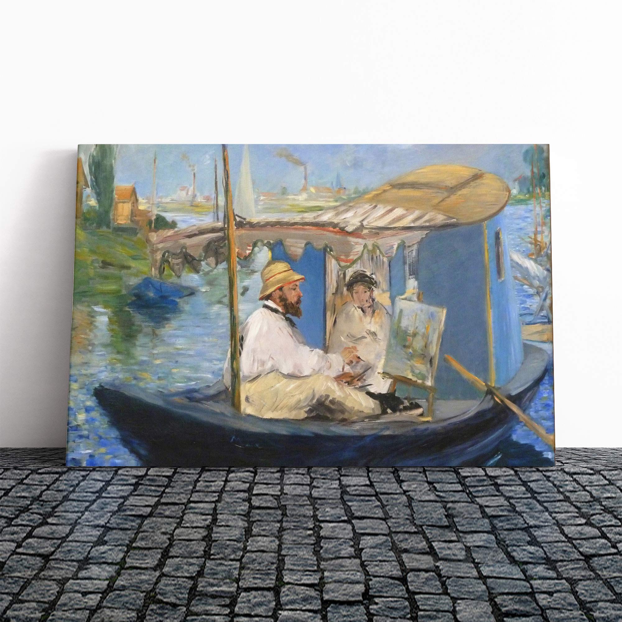 Edouard Manet The Painter Canvas Print | Gallery Wrapped 30mm Frame Wall Art | 30x20 inches | Ready to Hang | Modern Picture | Living Room Bedroom Lounge Office