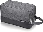 Toiletry Bag Small Nylon Dopp Kit Lightweight Shaving Bag for Men and Women (Cationic Grey) | Water-Resistant Fabric, Travel Bag for Toiletries, Compact Storage, Shaving Accessories, Weekend Trips
