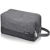 Toiletry Bag for Men Hanging Dopp Kit Water Resistant Shaving Bag Small Toiletry Bag for Traveling (Denim Grey)