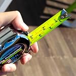 Komelon 425IEHV High-Viz Professional Tape Measure Bother Inch and Engineer Scale Printed, 25-Feet by 1-Inch, Chrome
