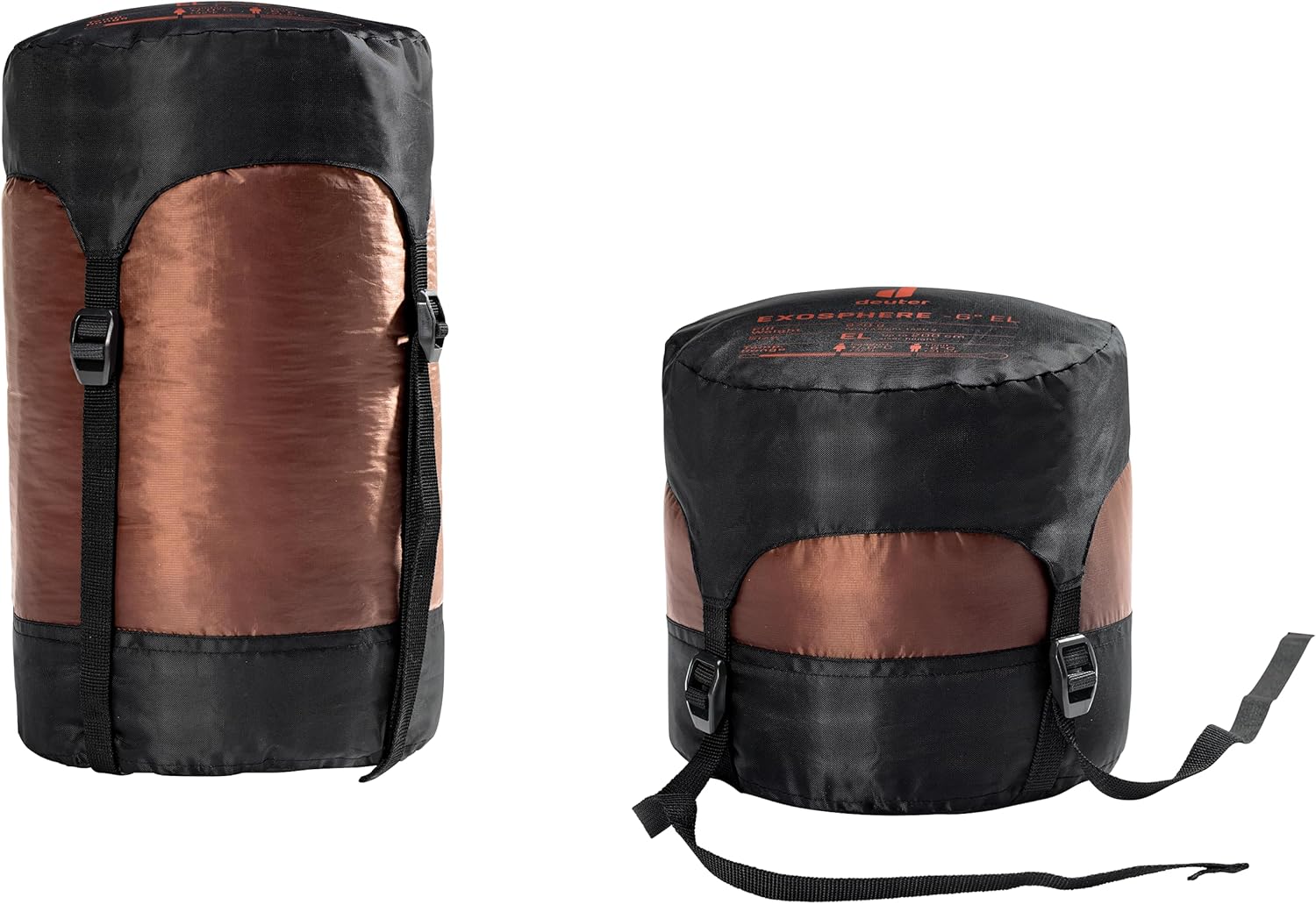 Deuter Exosphere-6° EL Down Camping Sleeping Bag, Men's, Umbra-Paprika, One Size