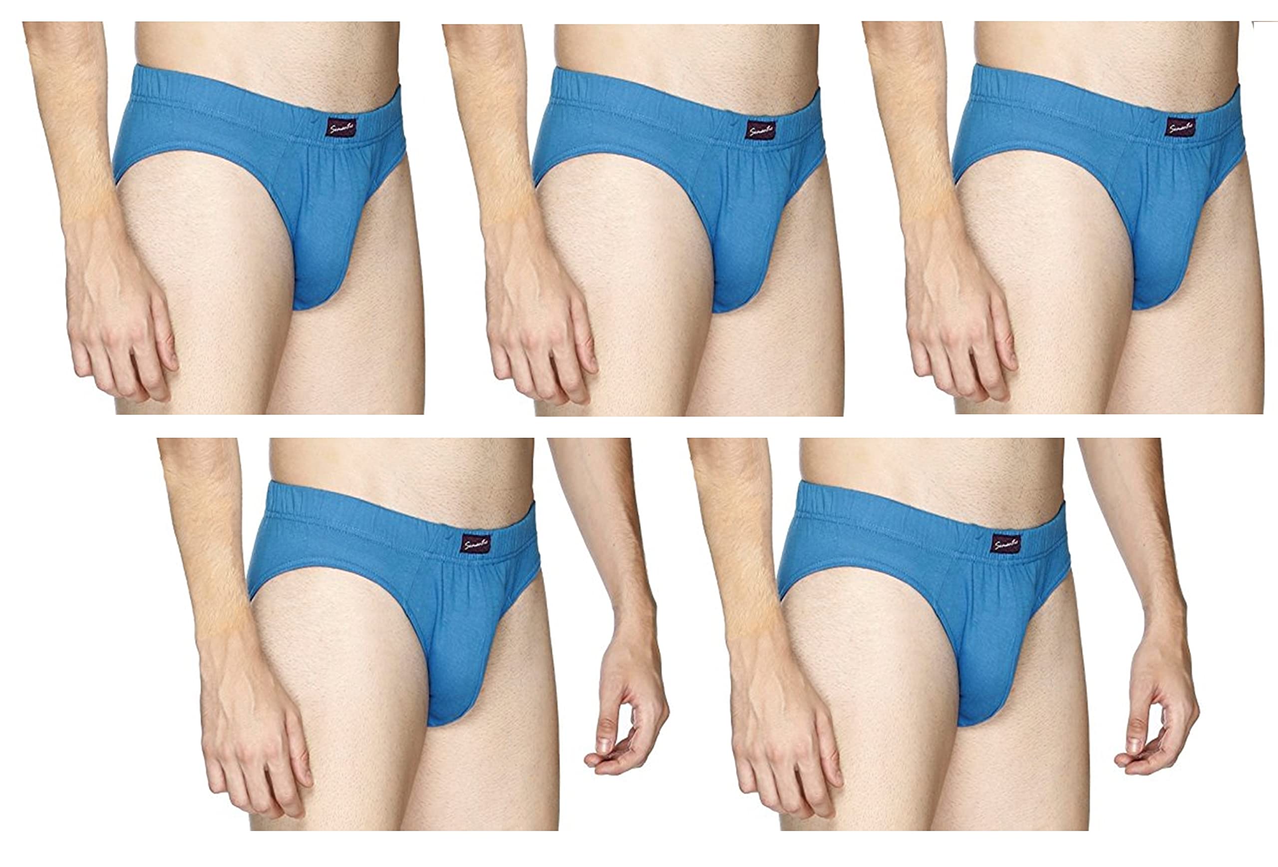 semantic Men's Solid Cotton Brief Underwear - Pack of 5-picture-43