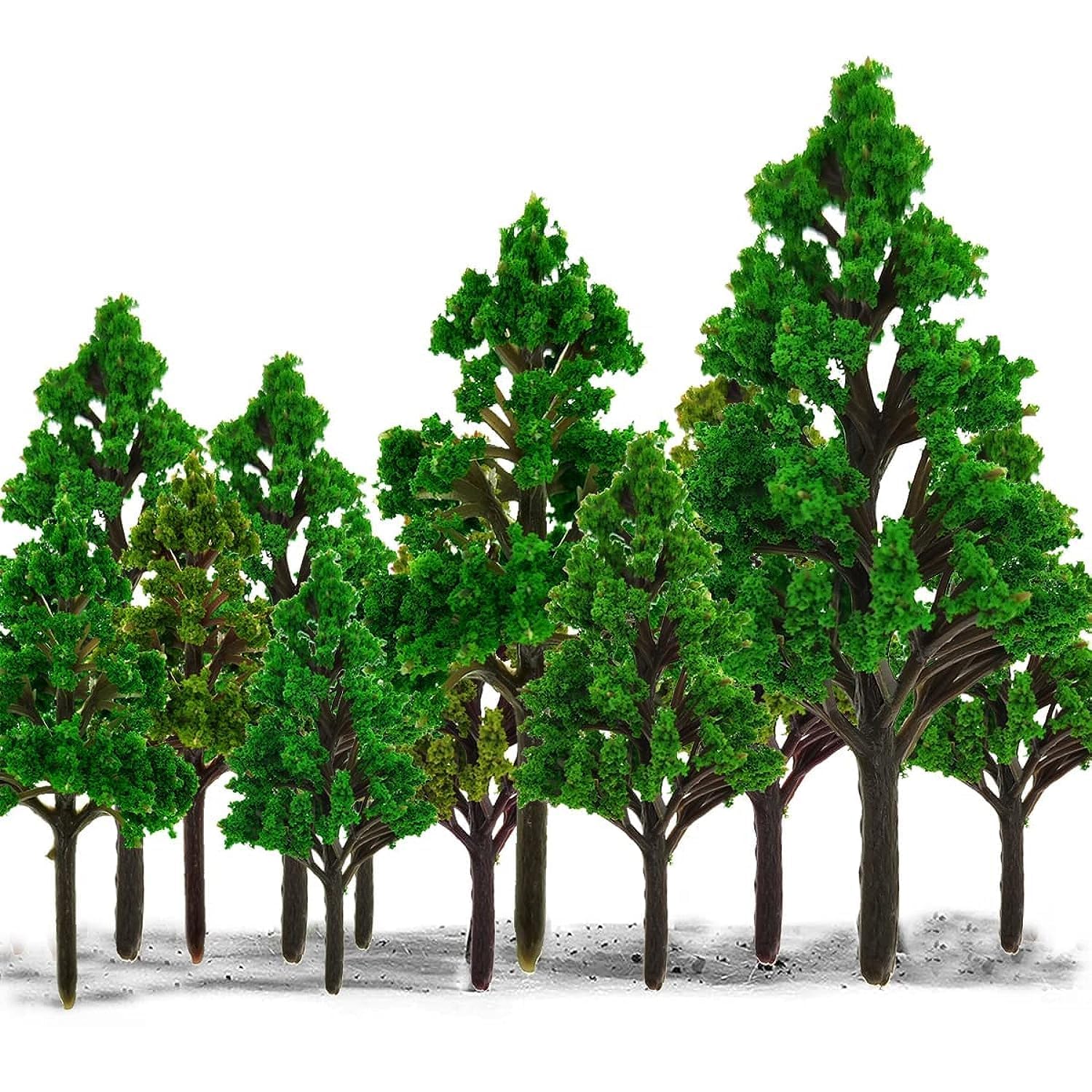 MAKINGTEC 15 PCS Model Trees, Model Trees Miniature Landscape, Diorama Model Tree, Miniature Landscape Trees for DIY Train Railways Scenery Landscape (4.5-8CM)
