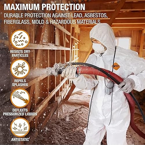 Miniatura 3 de Tiger Tough Heavy Duty All Purpose Coverall, White Safety Suit for Superior Comfort & Protection