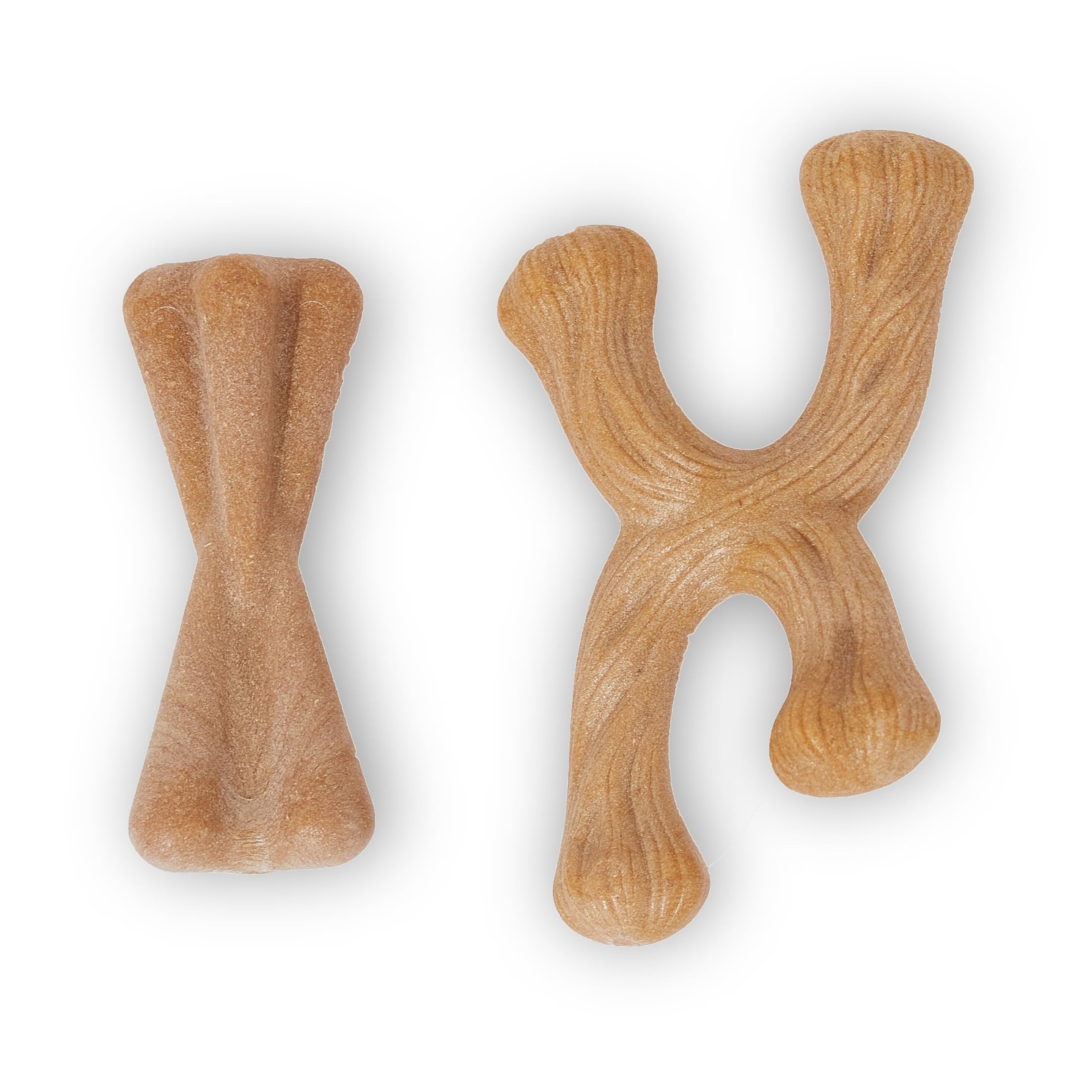 Fuzzl Puppy & Small Dog Chew Toy Beef Flavour Twin Pack - Bone and Crossbone - Soft Enrichment Dog Toys for Puppies and Small Dogs - Image 3