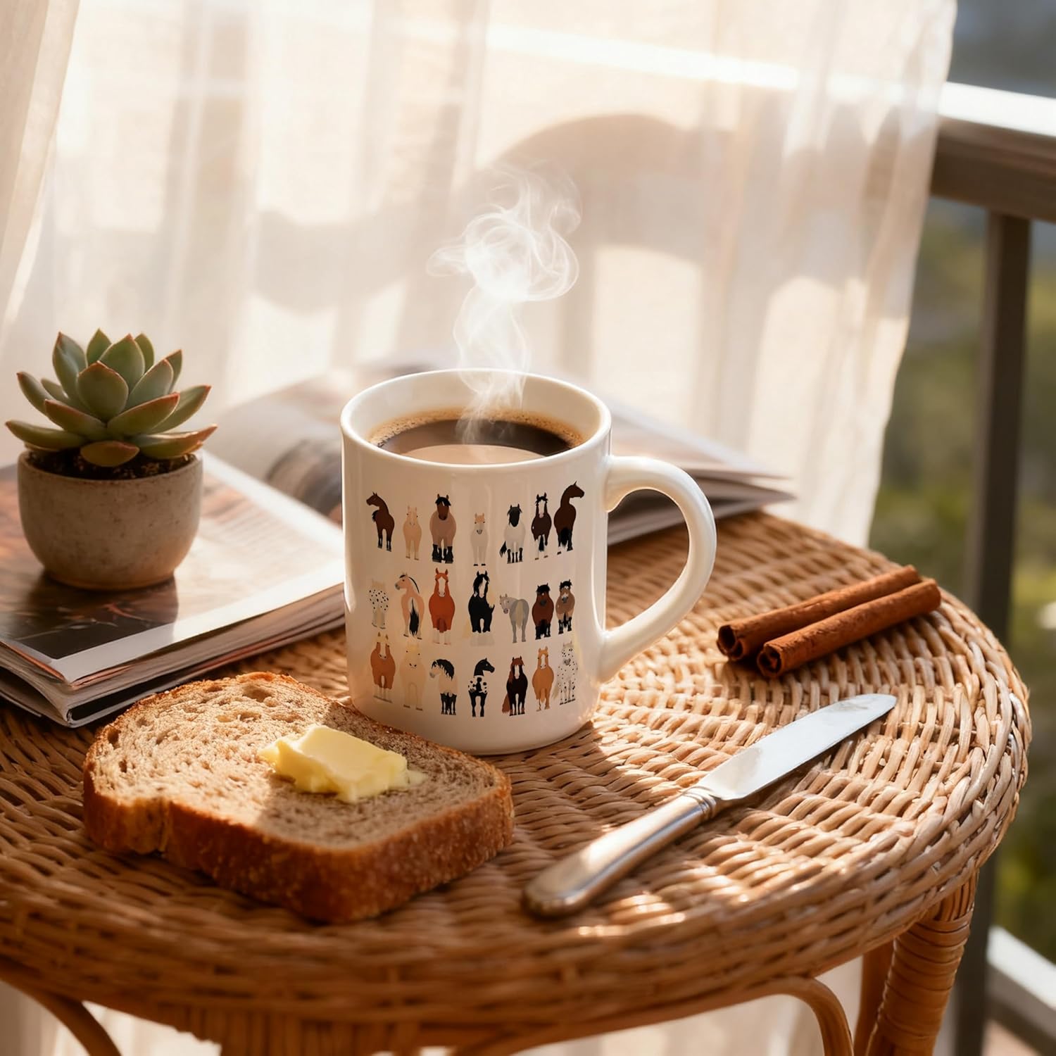 Funny Horse Mug, Horse Lover Gifts Ceramic Coffee Mug, Horses Gifts for Women Men, Funny Farmhouse Animal Coffee Tea Cups 11 oz - Image 5