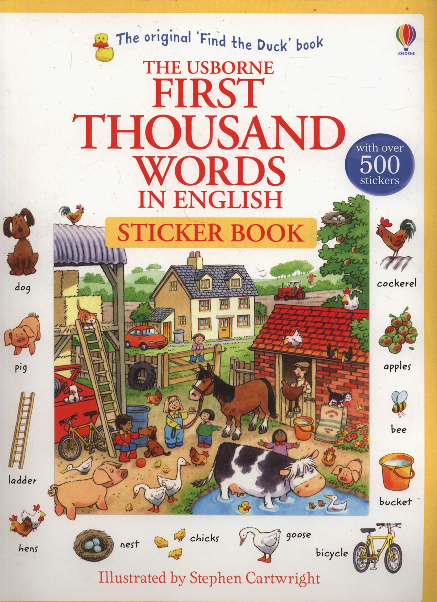 First Thousand Words in English Sticker Book
