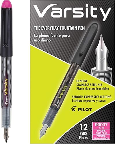 Miniatura 2 de Bolígrafos estilográficos Pilot Varsity desechables Rosado