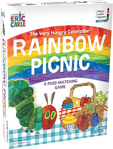 Miniatura 2 de Briarpatch, The Very Hungry Caterpillar Rainbow Picnic Game, basado en libros de tablero por Eric Carle, aprendizaje preescolar para niños