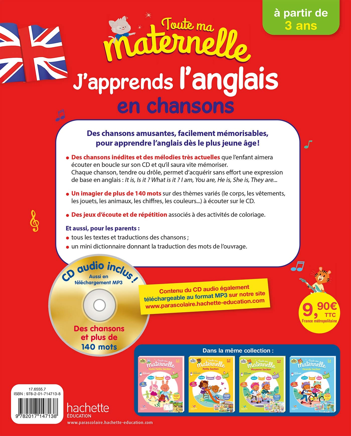 Toute ma maternelle - J'apprends l'anglais en chansons + CD audio