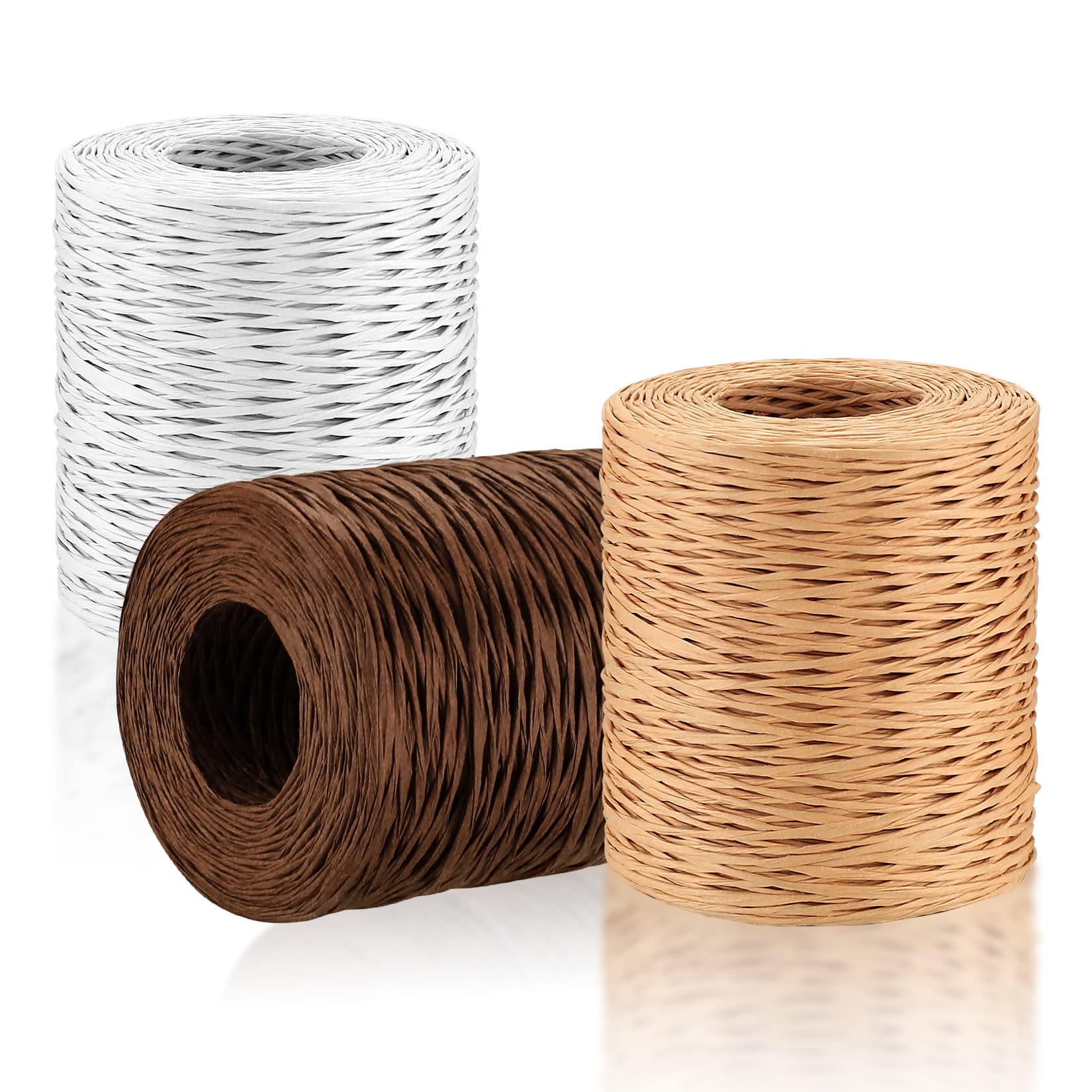 Papierdraht 200m Natur - Vielseitiger Basteldraht Für Blumen & Deko