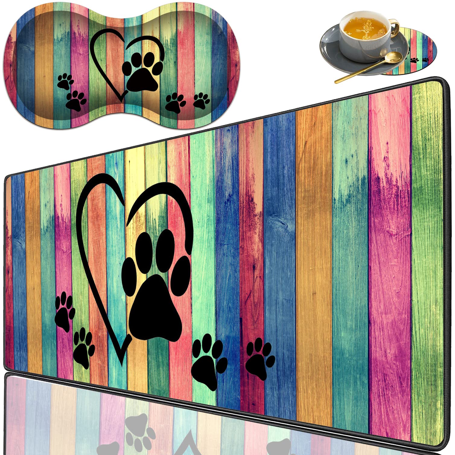 Bible Verse Mouse Pad Set - Wrist Rest & Coaster -29