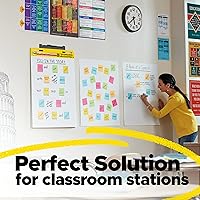 Vista 8 de Post-it Mini caballete autoadhesivo, 15 x 18 pulgadas, 20 hojas/bloc, 3 almohadillas, ideal para profesores virtuales y estudiantes (577-3 unidades)