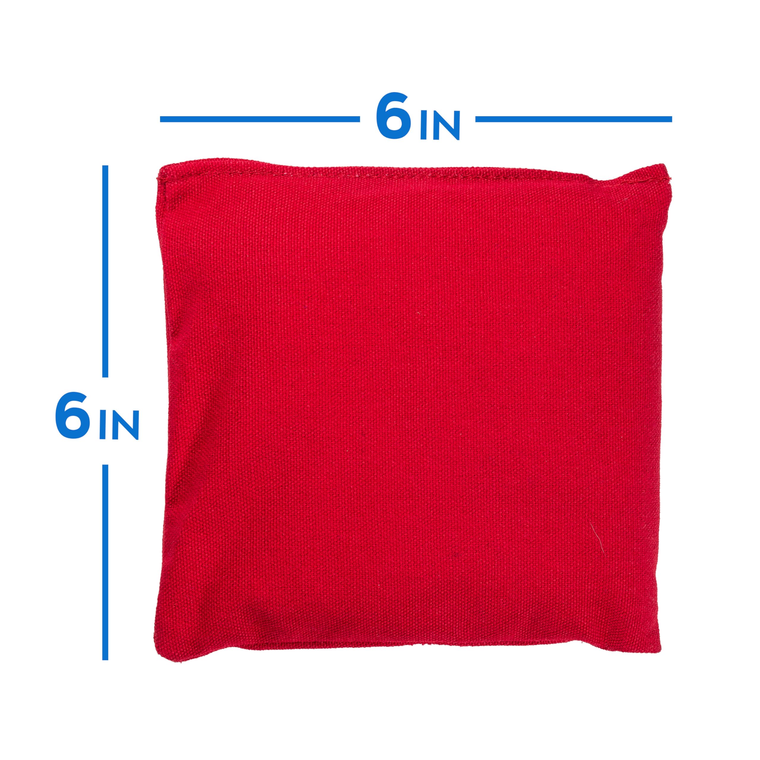 Franklin Sports Bolsas de Cornhole de tamaño Oficial – (8) Bolsas de Lona de Doble Costura Resistentes de 6 Pulgadas – Incluye Funda de Transporte