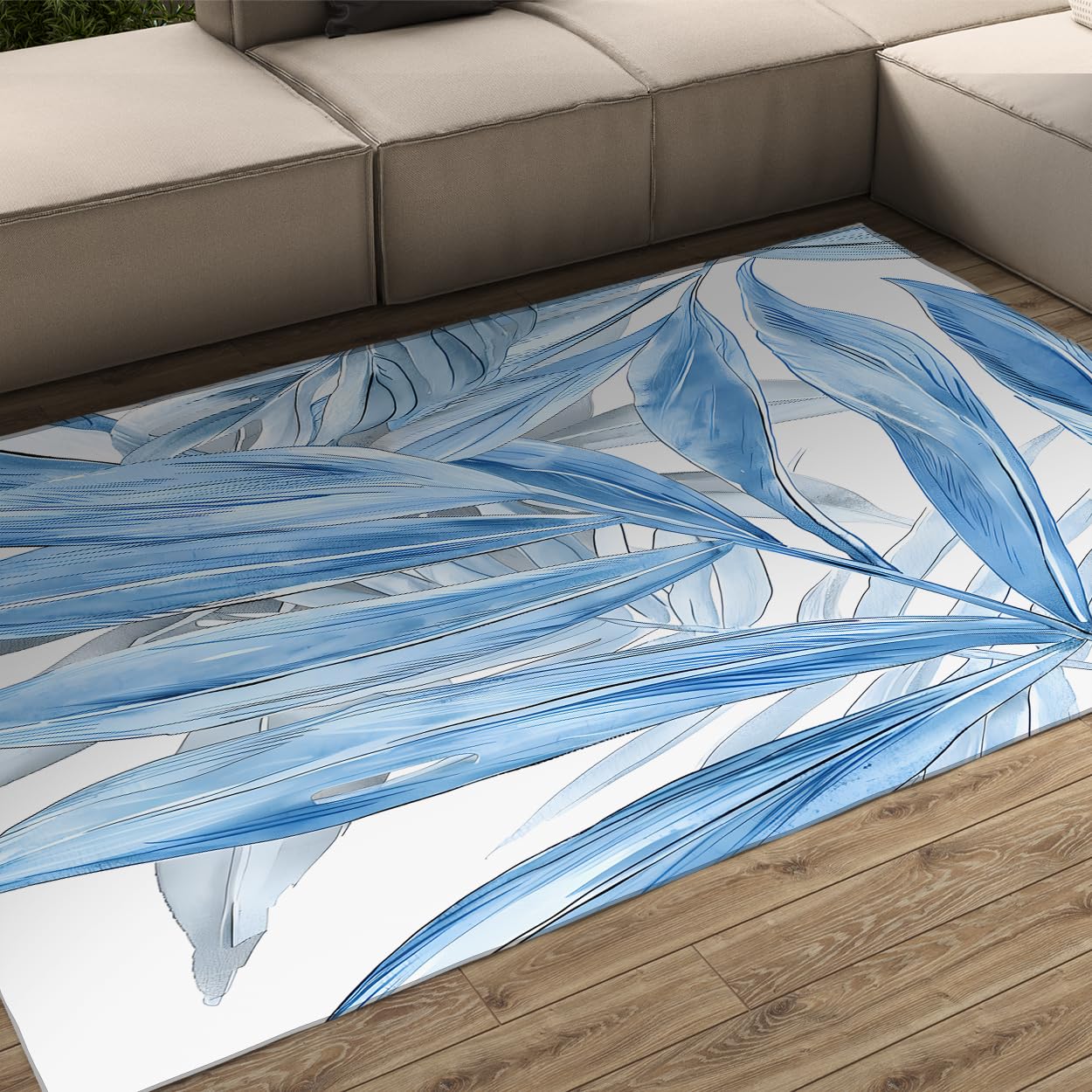 Tapis de salon lavable machine antidérapant 100x150cm pour couloir et bureau