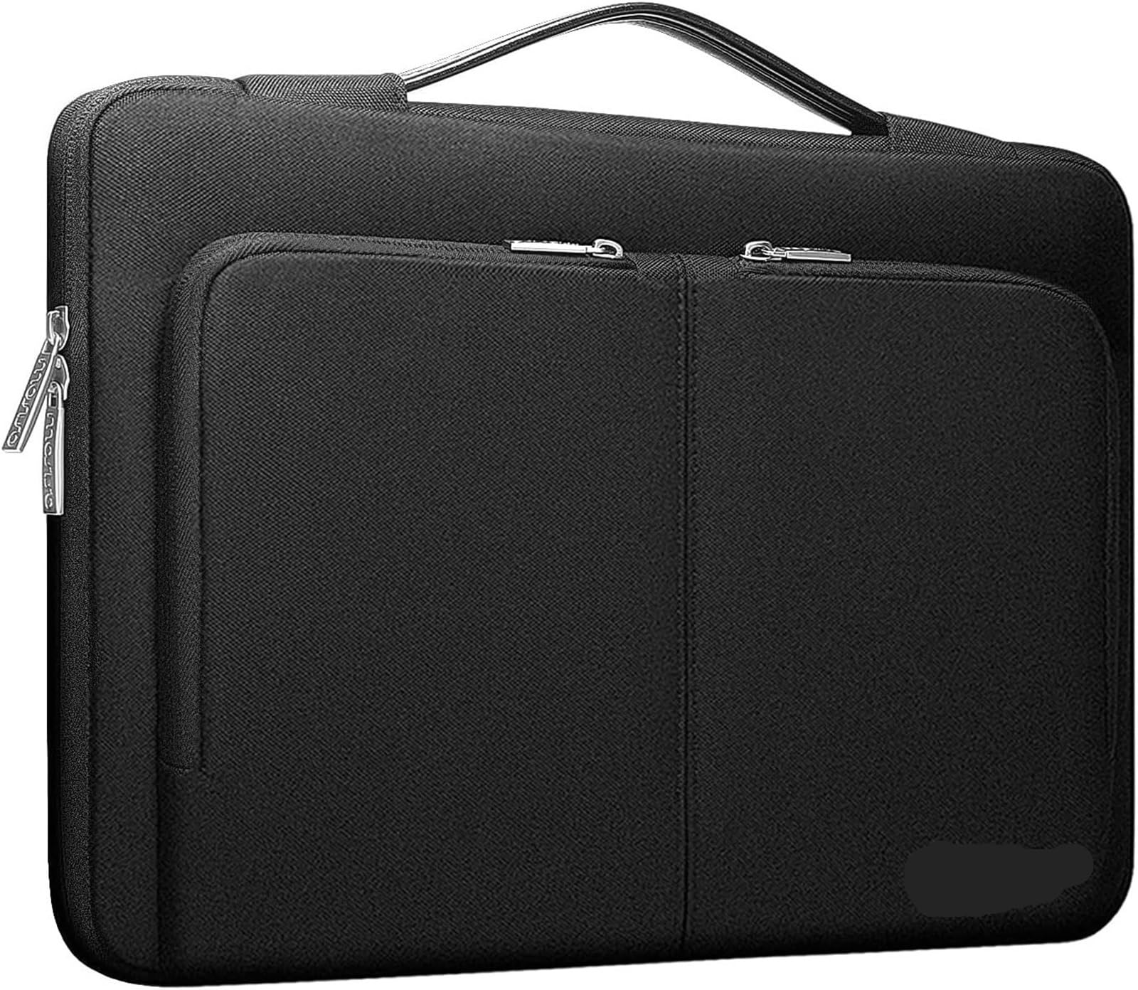 Maletin Portatil Funda for computadora portátil de 13, 14, 15 y 16 pulgadas, funda for computadora portátil, funda impermeable, bolso for computadora portátil, bolso tipo maletín Portafolios Mujer(Bla