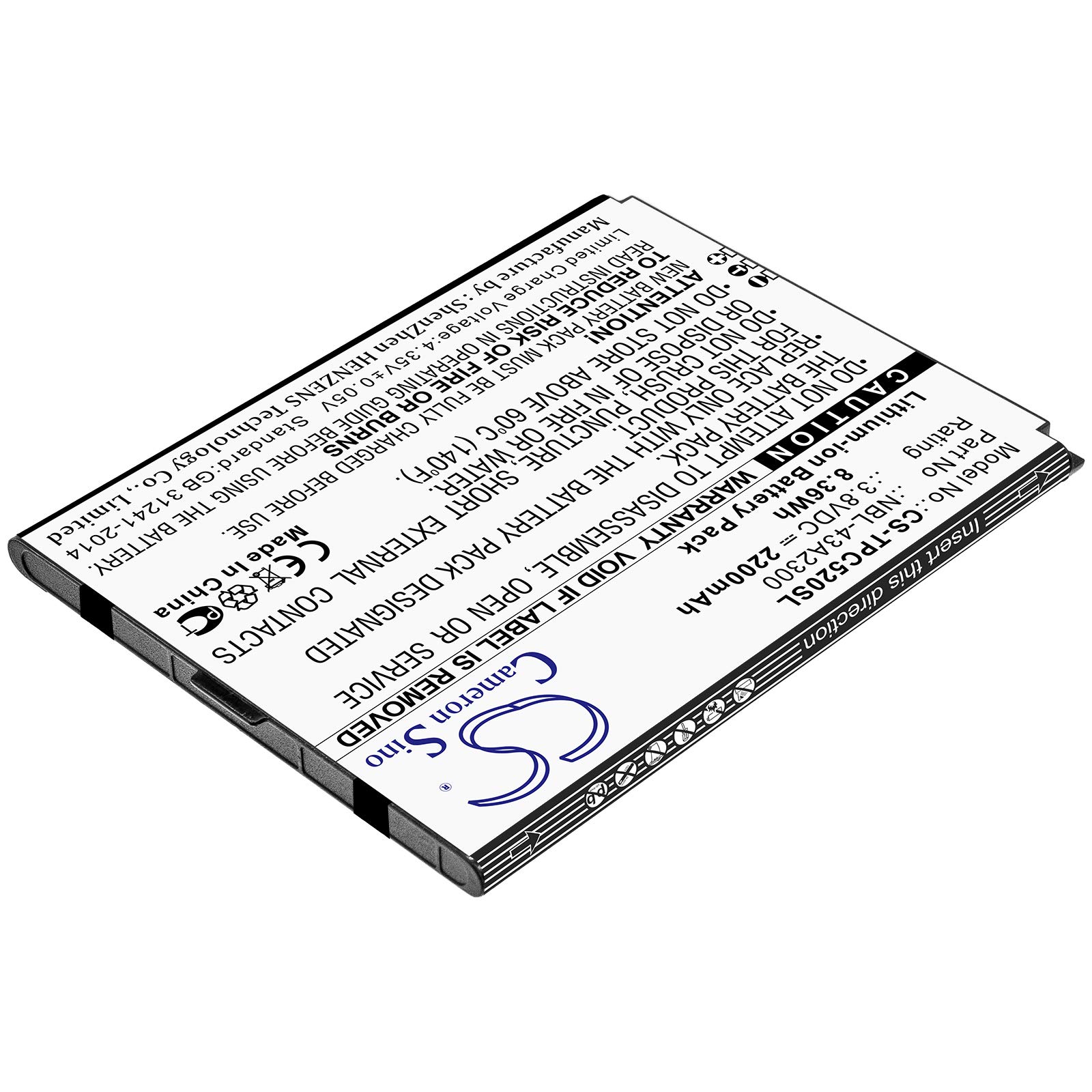 Batteria TECHTEK 2900mAh Li-Polymer Per TP-Link Neffos C7 E C7 Dual SIM (NBL-3)