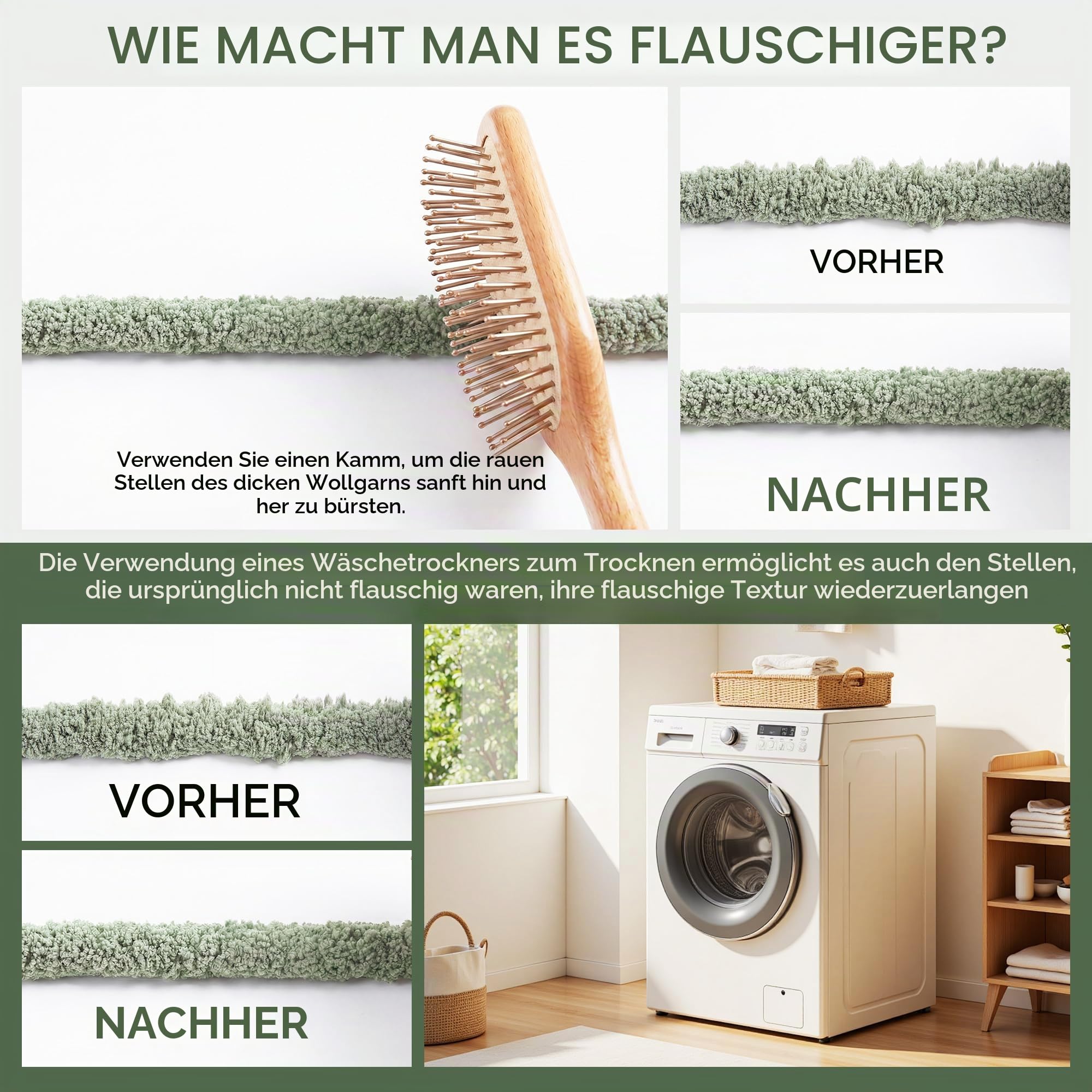 BALAPET Grobes Chenille-Garn zum Häkeln und Stricken, 30 m, 227 g pro Knäuel, weiches, flauschiges Kitting-Garn-Set, dickes Samt-Plüschgarn für Handarbeiten, Weben, Decken, Kleidung, Muster-Kn