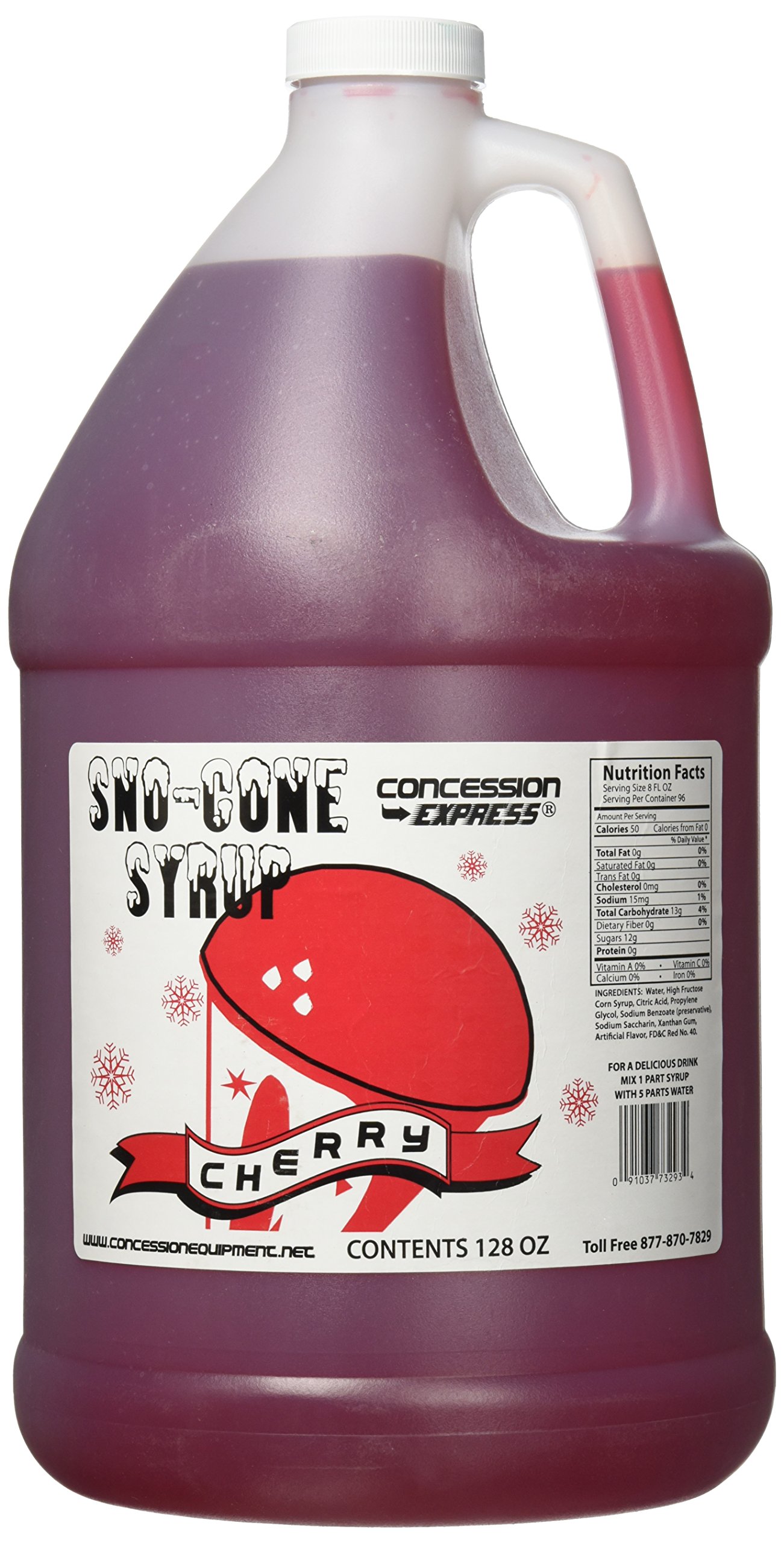 Concession Express Snow Cone Syrup 1 Gallon (Bubble Gum) Buy Online in
