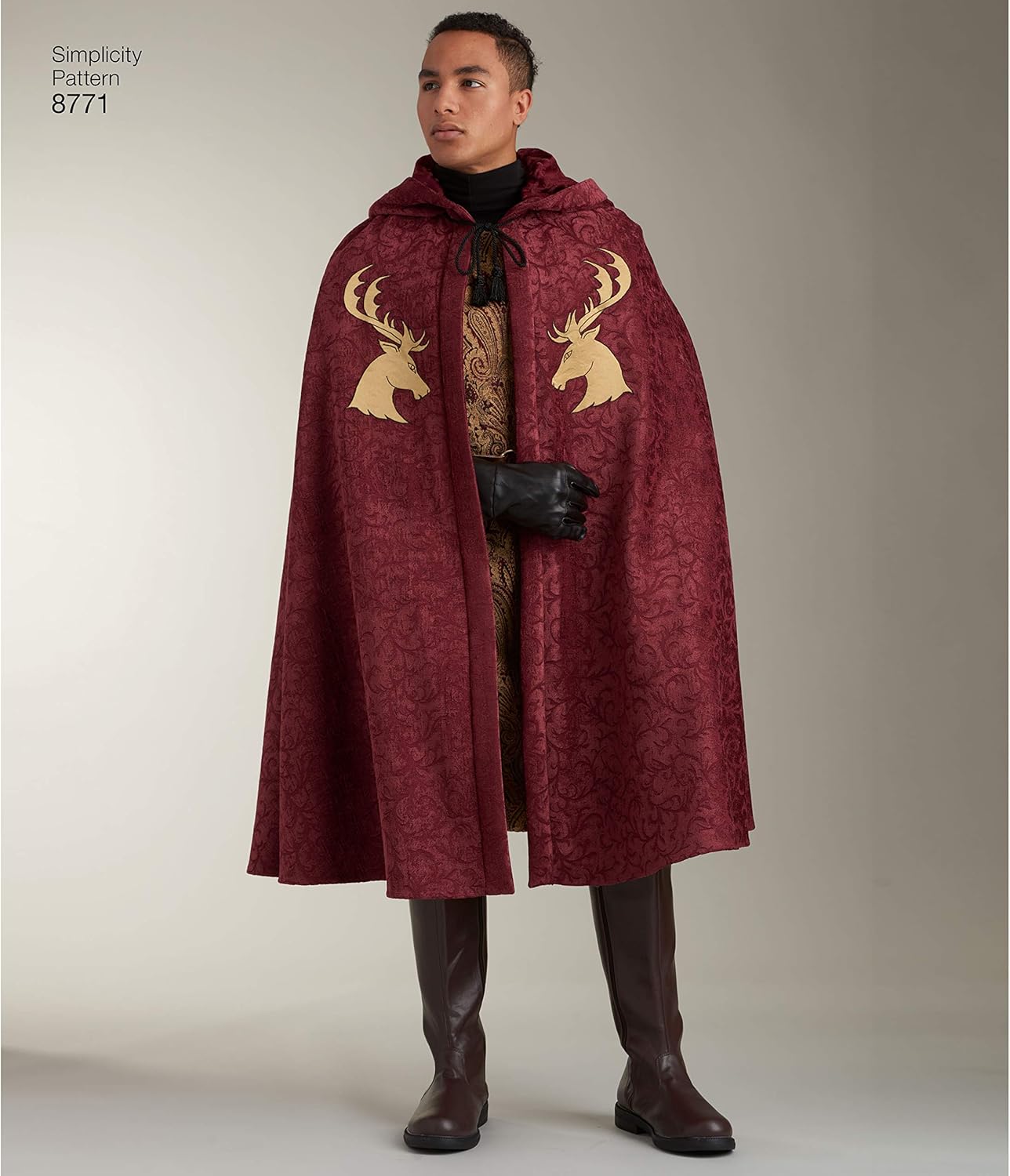 Simplicity 8771 Unisex Cape and Tabard Cosplay and Ren Faire Costume Sewing Pattern, 5 Pieces, One Size
