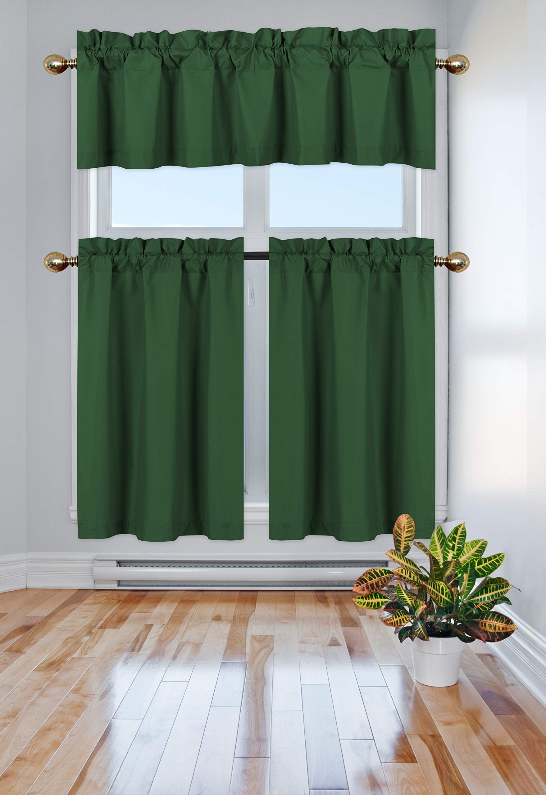 Hunter Green Kitchen Curtains Curtains & Drapes