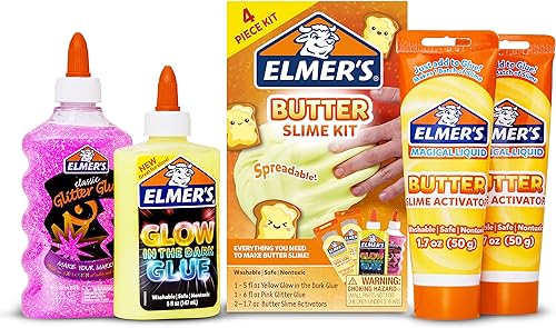 Miniatura 8 de Elmer’s - Kit de slime de confeti, los suministros de slime incluyen pegamento metálico, pegamento transparente, activador líquido y mágico de slime