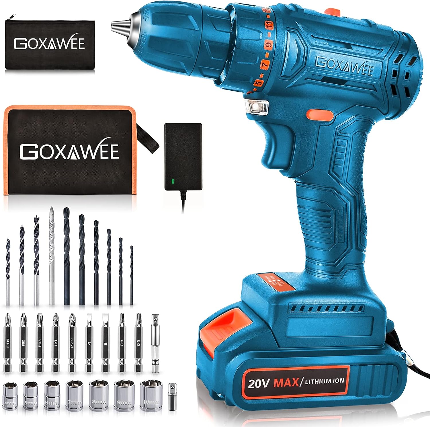 GOXAWEE Mini Cordless Rotary Tool with 3.7V Liion Battery