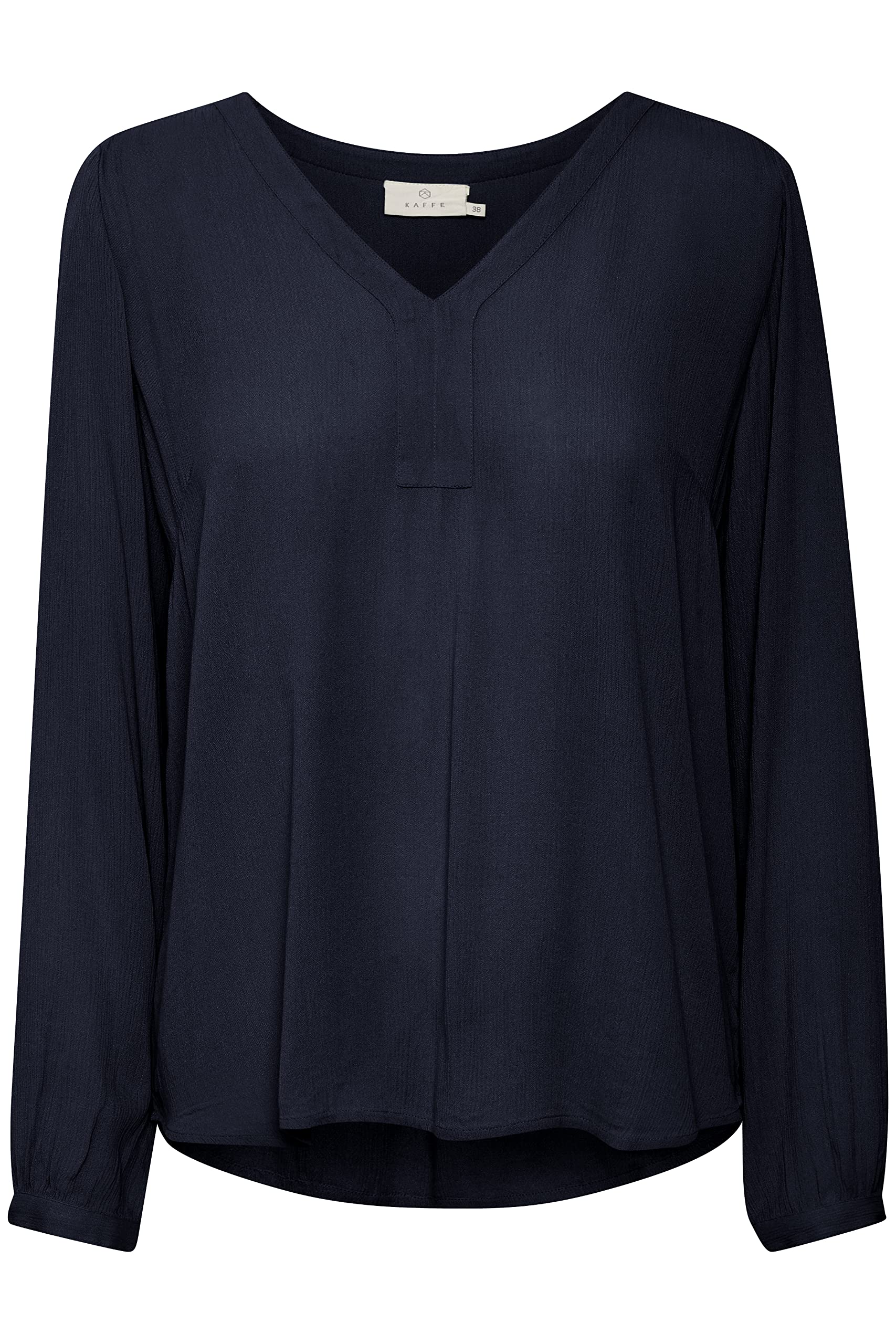Kaffe Women's Midnight Navy Amber Blouse Ls Blouse, 14