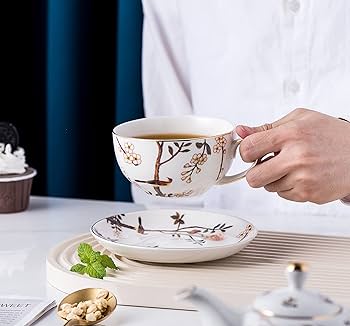 銀杯180g +925 Amazon.com | Jusalpha English Porcelain Tea for One Set