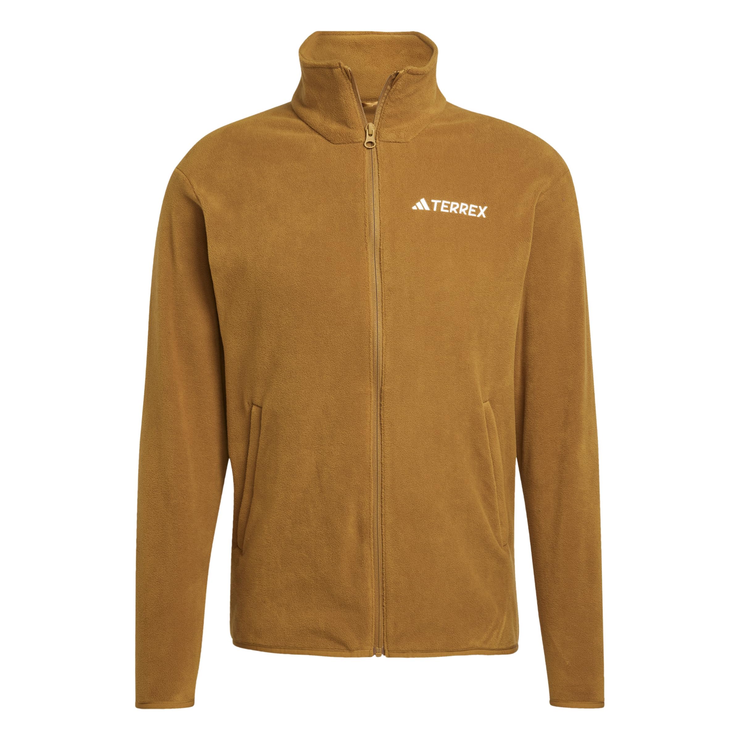adidas Men's Terrex Multi Essentials Full Zip Fleece Jacket, bronze strata, XXL