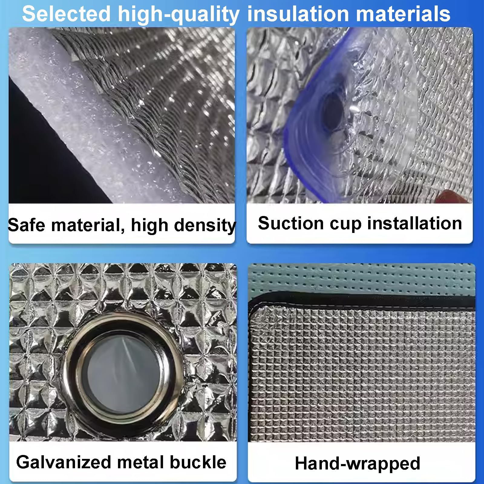 Película De Protección Solar para Ventanas,Película Aislante De Papel De Aluminio De 6mm,Película De Privacidad Opaca,para Protección Solar Y Aislamiento del Dormitorio (100x190cm/39x75in)