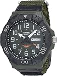 Casio MRW200H Series | Men's Analog Watch | Sporty Design | 100 Meter Water Resistance | Date Display | Rotary Bezel | Regular Time Keeping (HR, Min, SEC, PM, Date, Day) | 3 Year Battery
