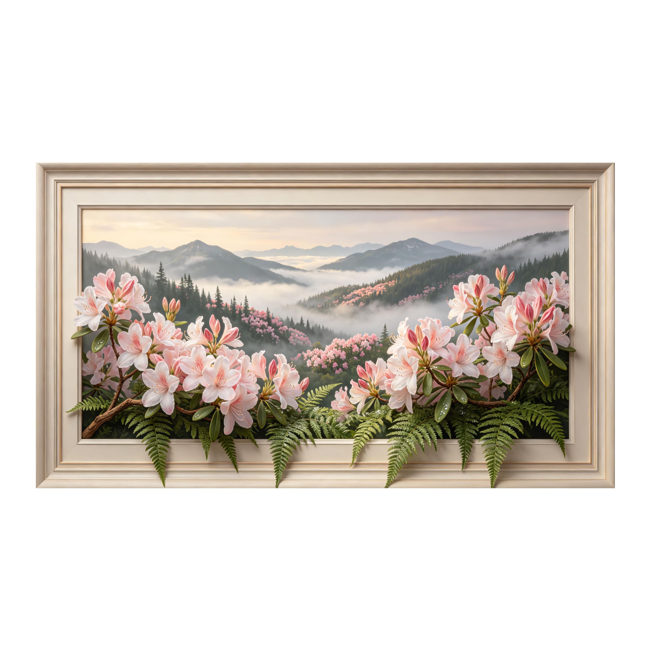 Décoration 3D forêt brumeuse activée par l'eau et prête à poser - 8