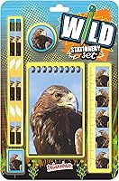 Vista 18 de Deluxebase Juego de papelería salvaje, pingüino de oficina y suministros escolares, incluye 2 lápices, borrador de goma, sacapuntas, regla y lindo