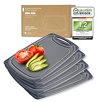 Exitoso Set di 4 taglieri per la colazione, lavabili in lavastoviglie